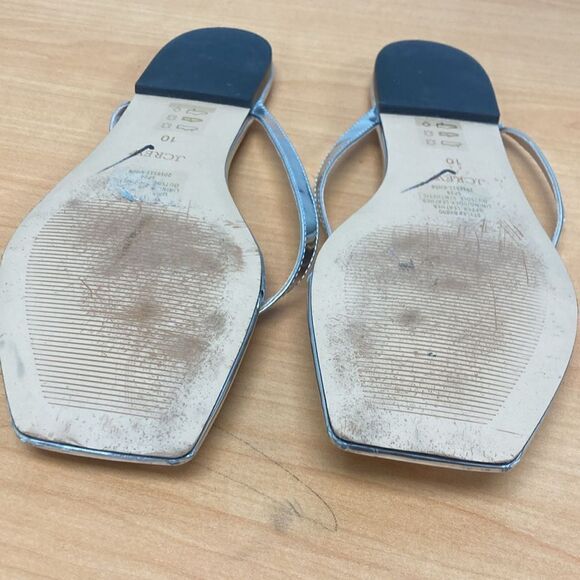 J.Crew New Capri thong sandals in metallic leather - Picture 4 of 4